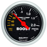 2-1/16in S/C Boost/Vacuum Gauge - AutoMeter 3303-M