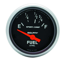 Load image into Gallery viewer, 2-1/16in Sport Comp. Fuel Level Gauge - AutoMeter 3318