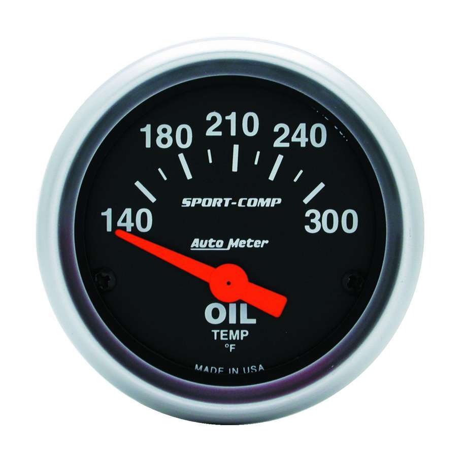 2-1/16in S/C Oil Temp. Gauge 140-300 - AutoMeter 3348