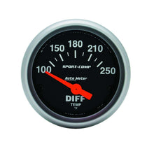 Load image into Gallery viewer, 2-1/16in S/C Differental Temp Gauge - AutoMeter 3349