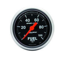 Load image into Gallery viewer, AutoMeter GAUGE; FUEL PRESSURE; 2 1/16in.; 100PSI; DIGITAL STEPPER MOTOR; SPORT-COMP