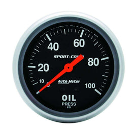 0-100 Oil Pressure Gauge - AutoMeter 3421