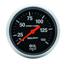 Load image into Gallery viewer, AutoMeter GAUGE; OIL PRESSURE; 2 5/8in.; 150PSI; MECHANICAL; SPORT-COMP