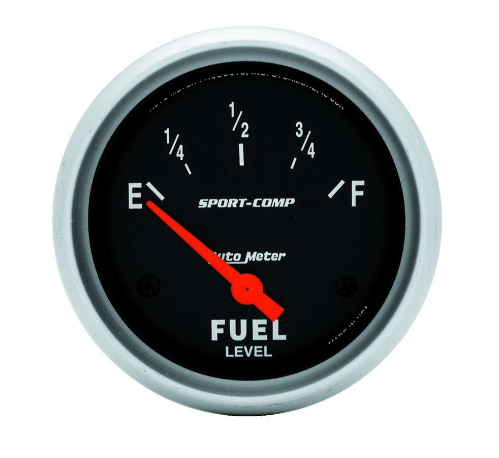 AutoMeter GAUGE; FUEL LEVEL; 2 5/8in.; 0OE TO 90OF; ELEC; SPORT-COMP