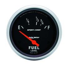 Load image into Gallery viewer, AutoMeter GAUGE; FUEL LEVEL; 2 5/8in.; 16OE TO 158OF; ELEC; SPORT-COMP