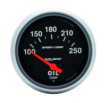 Load image into Gallery viewer, AutoMeter GAUGE; OIL TEMP; 2 5/8in.; 100-250deg.F; ELECTRIC; SPORT-COMP