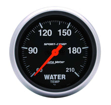 Load image into Gallery viewer, AutoMeter GAUGE; LOW WATER TEMP; 2 5/8in.; 60-210deg.F; DIGITAL STEPPER MOTOR; SPORT-COMP