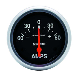 AutoMeter GAUGE; AMMETER; 2 5/8in.; 60A; ELECTRIC; SPORT-COMP