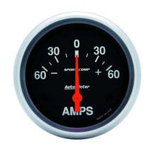 Load image into Gallery viewer, AutoMeter GAUGE; AMMETER; 2 5/8in.; 60A; ELECTRIC; SPORT-COMP