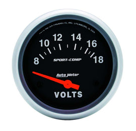 8-18 Voltmeter Gauge - AutoMeter 3592