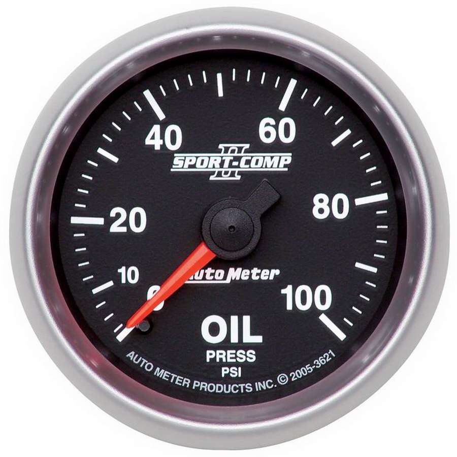 2-1/16in S/C II Oil Pressure Gauge 0-100psi - AutoMeter 3621