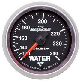 2-1/16in S/C II Water Temp. Gauge 120-240 - AutoMeter 3632