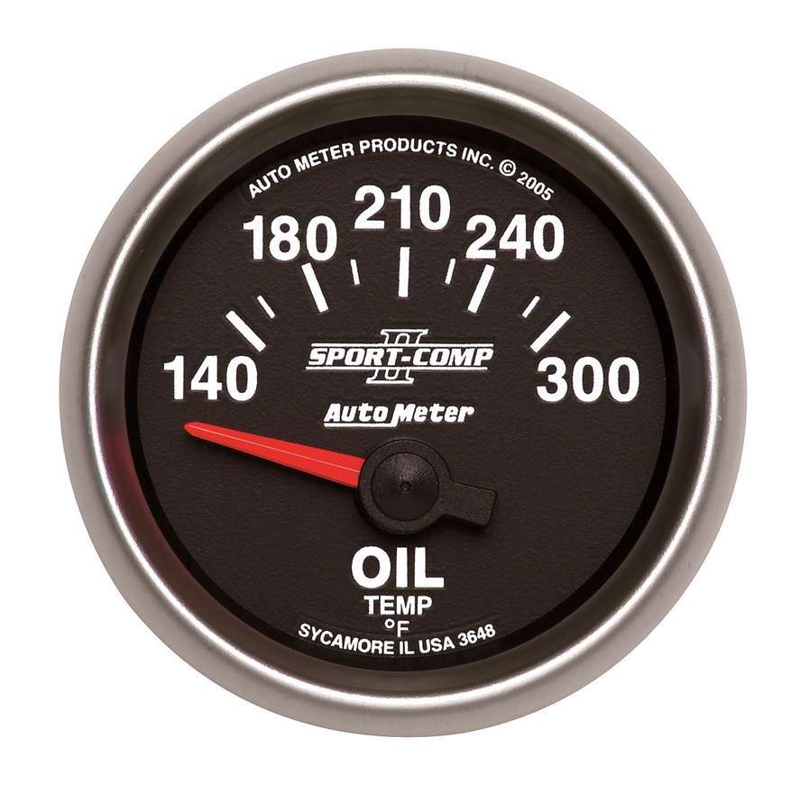 2-1/16in S/C II Oil Temp. Gauge 140-300 - AutoMeter 3648