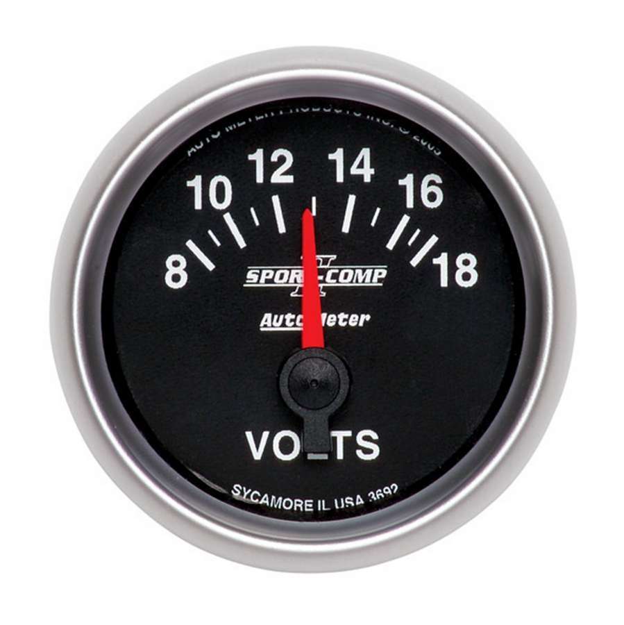2-1/16in S/C II Voltmeter 8-18 - AutoMeter 3692