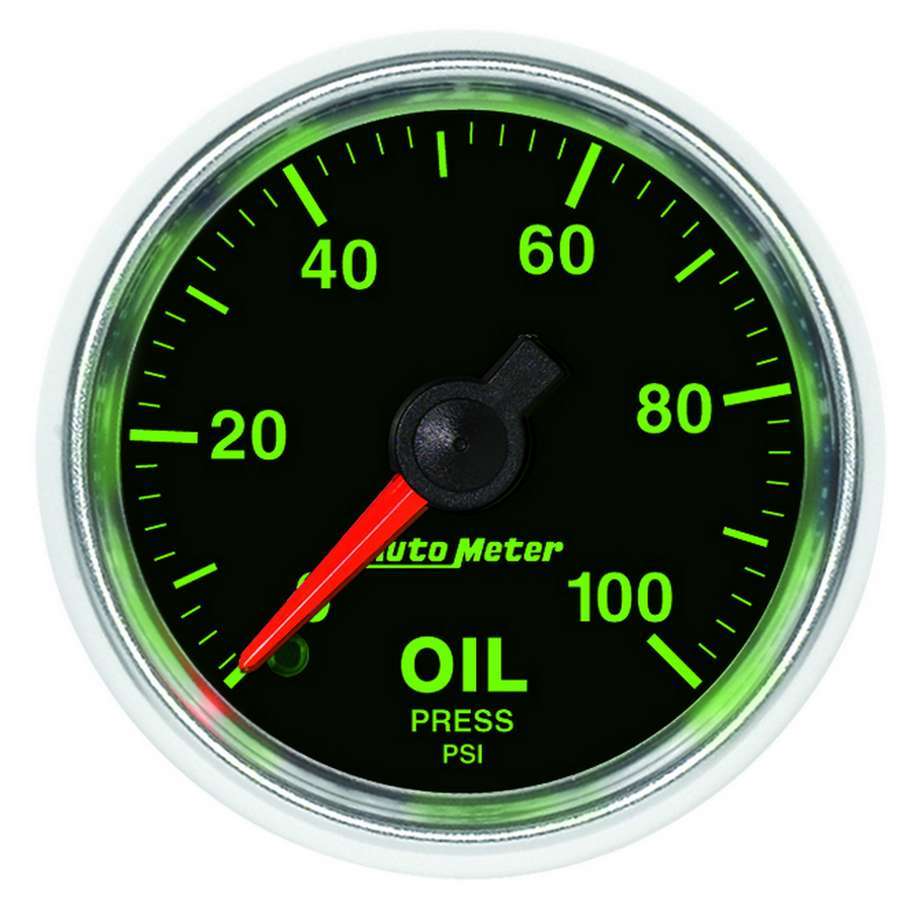 2-1/16 GS Oil Pressure Gauge - 0-100psi - AutoMeter 3821