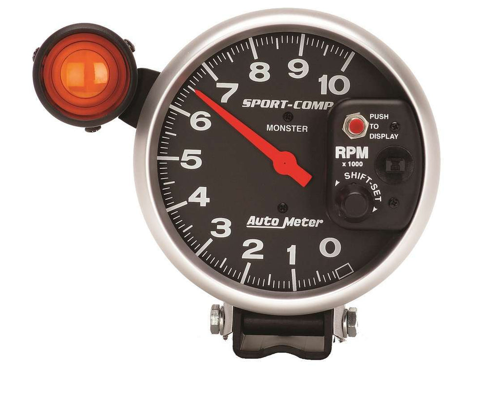 5in Sport Comp Monster Tach w/Shift Light - AutoMeter 3904