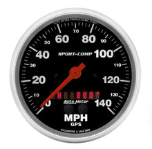 Load image into Gallery viewer, AutoMeter GAUGE; SPEEDOMETER; 5in.; 140MPH; GPS; SPORT-COMP