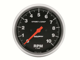 AutoMeter GAUGE; TACHOMETER; 5in.; 10K RPM; IN-DASH; SPORT-COMP