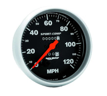 Load image into Gallery viewer, AutoMeter GAUGE; SPEEDOMETER; 5in.; 120MPH; MECHANICAL; SPORT-COMP