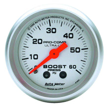 Load image into Gallery viewer, 2-1/16in U/L Boost Gauge 0-60psi - AutoMeter 4305
