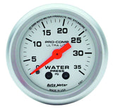 2-1/16in U/L Water Pressure Gauge 0-35psi - AutoMeter 4307