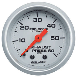 Exhaust Pressure Gauge 0-60psi Ultra-Lite - AutoMeter 4325