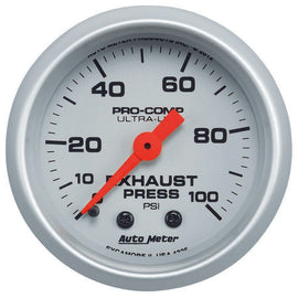 Exhaust Pressure Gauge 0-100psi Ultra-Lite - AutoMeter 4326