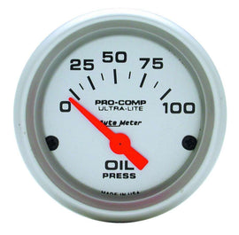2-1/16in U/L Oil Pressure Gauge 0-100psi - AutoMeter 4327