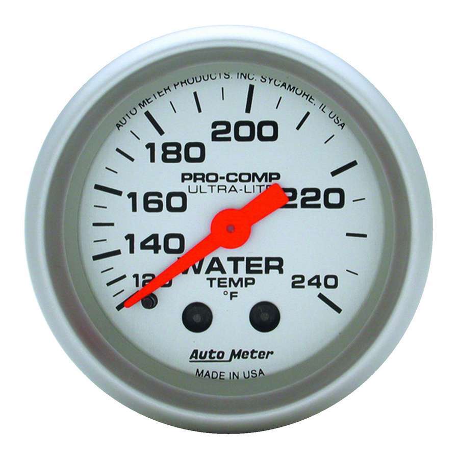 2-1/16in U/L Water Temp Gauge 120-240 - AutoMeter 4333