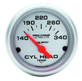 2-1/16in U/L Cyl. Head Temp Gauge - 140-340 - AutoMeter 4336