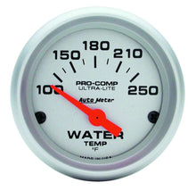 Load image into Gallery viewer, AutoMeter GAUGE; WATER TEMP; 2 1/16in.; 100-250deg.F; ELECTRIC; ULTRA-LITE