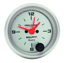 Load image into Gallery viewer, AutoMeter GAUGE; CLOCK; 2 1/16in.; 12HR; ANALOG; ULTRA-LITE
