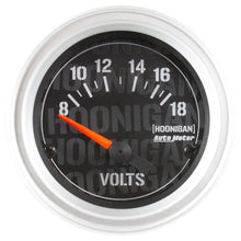 Load image into Gallery viewer, 2-1/16in  Voltmeter Gauge Hoonigan Series - AutoMeter 4391-09000