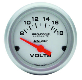 2-1/16 Mini Ultralite VOLTMETER - AutoMeter 4391