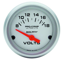 Load image into Gallery viewer, 2-1/16 Mini Ultralite VOLTMETER - AutoMeter 4391