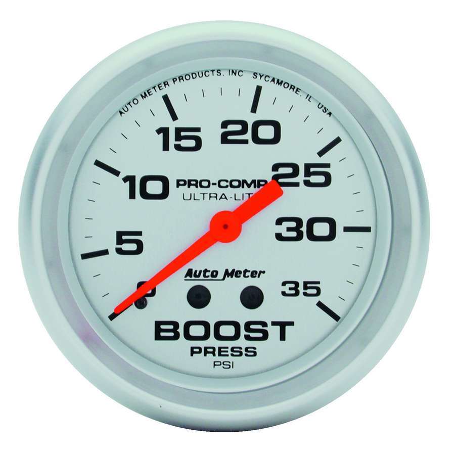 2-5/8in Ultra-Lite 0-35 Boost Gauge - AutoMeter 4404