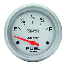 Load image into Gallery viewer, AutoMeter GAUGE; FUEL LEVEL; 2 5/8in.; 0OE TO 90OF; ELEC; ULTRA-LITE