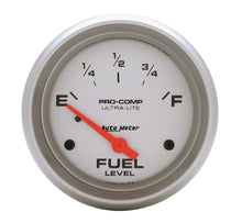 Load image into Gallery viewer, AutoMeter GAUGE; FUEL LEVEL; 2 5/8in.; 0OE TO 30OF; ELEC; ULTRA-LITE