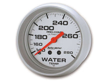 Load image into Gallery viewer, AutoMeter GAUGE; WATER TEMP; 2 5/8in.; 140-280deg.F; MECHANICAL; ULTRA-LITE