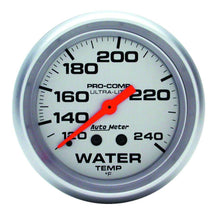 Load image into Gallery viewer, AutoMeter GAUGE; WATER TEMP; 2 5/8in.; 120-240deg.F; MECHANICAL; 12FT.; ULTRA-LITE