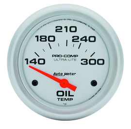 AutoMeter GAUGE; OIL TEMP; 2 5/8in.; 140-300deg.F; ELECTRIC; ULTRA-LITE