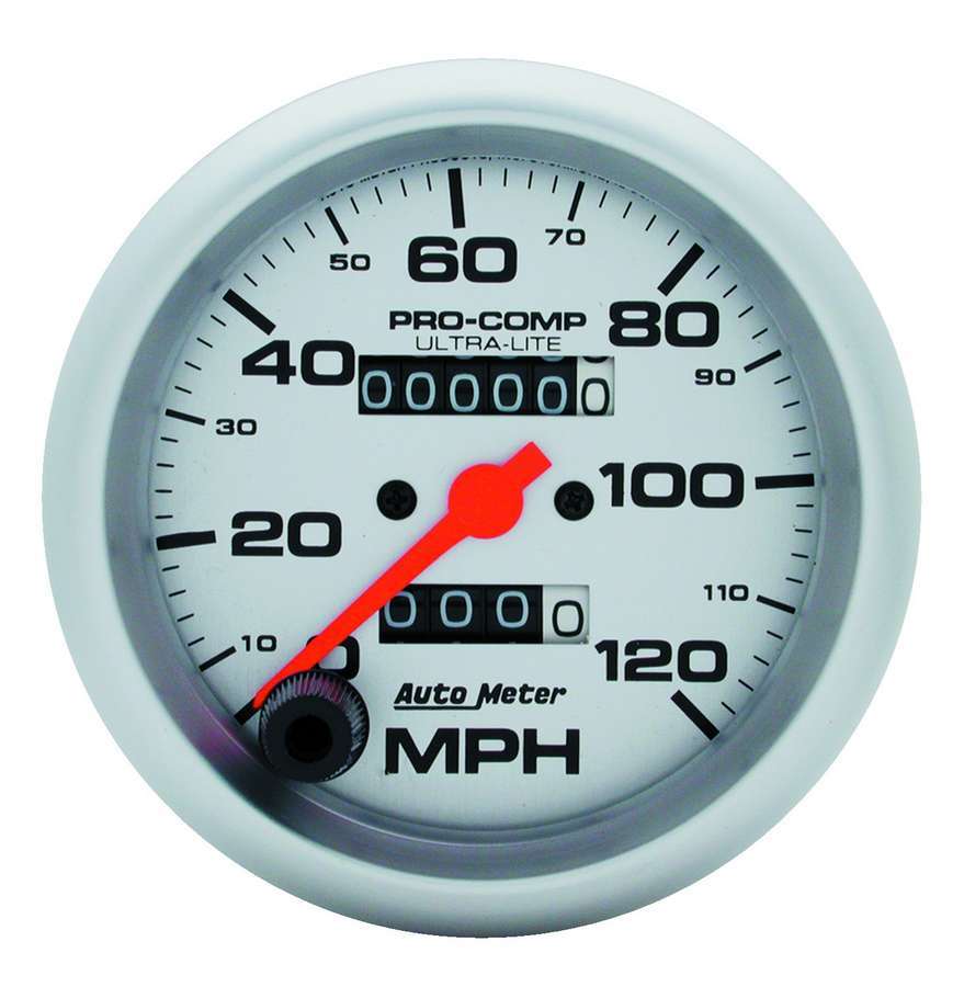 AutoMeter GAUGE; SPEEDOMETER; 3 3/8in.; 120MPH; MECHANICAL; ULTRA-LITE