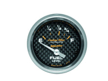 Load image into Gallery viewer, 2-1/16in C/F Fuel Level Gauge 73/10 OHMS - AutoMeter 4715
