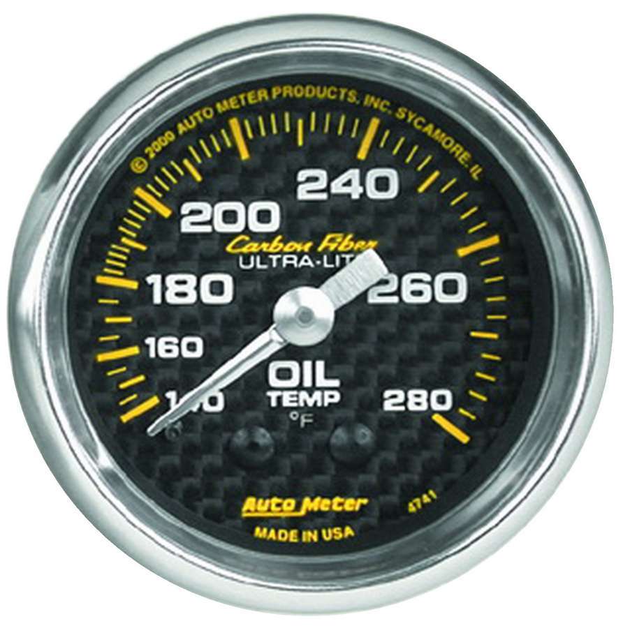 2-1/16in C/F Oil Temp. Gauge 140-280 - AutoMeter 4741