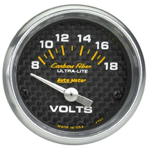 Load image into Gallery viewer, C/F 2-1/16in Voltmeter 8-18 Volts - AutoMeter 4791
