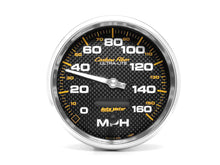 Load image into Gallery viewer, AutoMeter GAUGE; SPEEDOMETER; 5in.; 160MPH; ELEC. PROGRAMMABLE; CARBON FIBER
