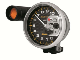 AutoMeter GAUGE; TACHOMETER; 5in.; 10K RPM; PEDESTAL W/EXT. SHIFT-LITE; CARBON FIBER
