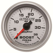 Load image into Gallery viewer, 2-1/16in U/L II Boost Gauge - 0-35psi - AutoMeter 4904
