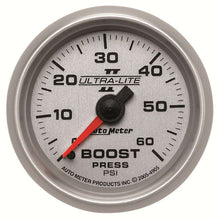 Load image into Gallery viewer, 2-1/16in U/L II Boost Gauge 0-60psi - AutoMeter 4905