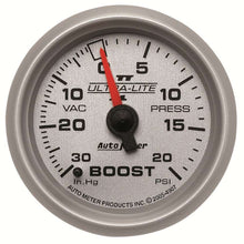 Load image into Gallery viewer, 2-1/16in U/L II Boost / Vac Gauge 30/20 - AutoMeter 4907